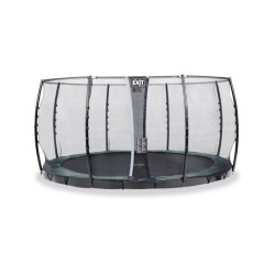 Exit Interra Ground Level Trampoline 366cm With Safety Net Colour Green